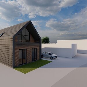 Impressie schuurwoning Flevoland