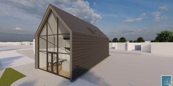 Impressie schuurwoning Flevoland