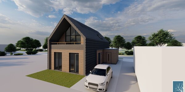 Impressie schuurwoning Flevoland